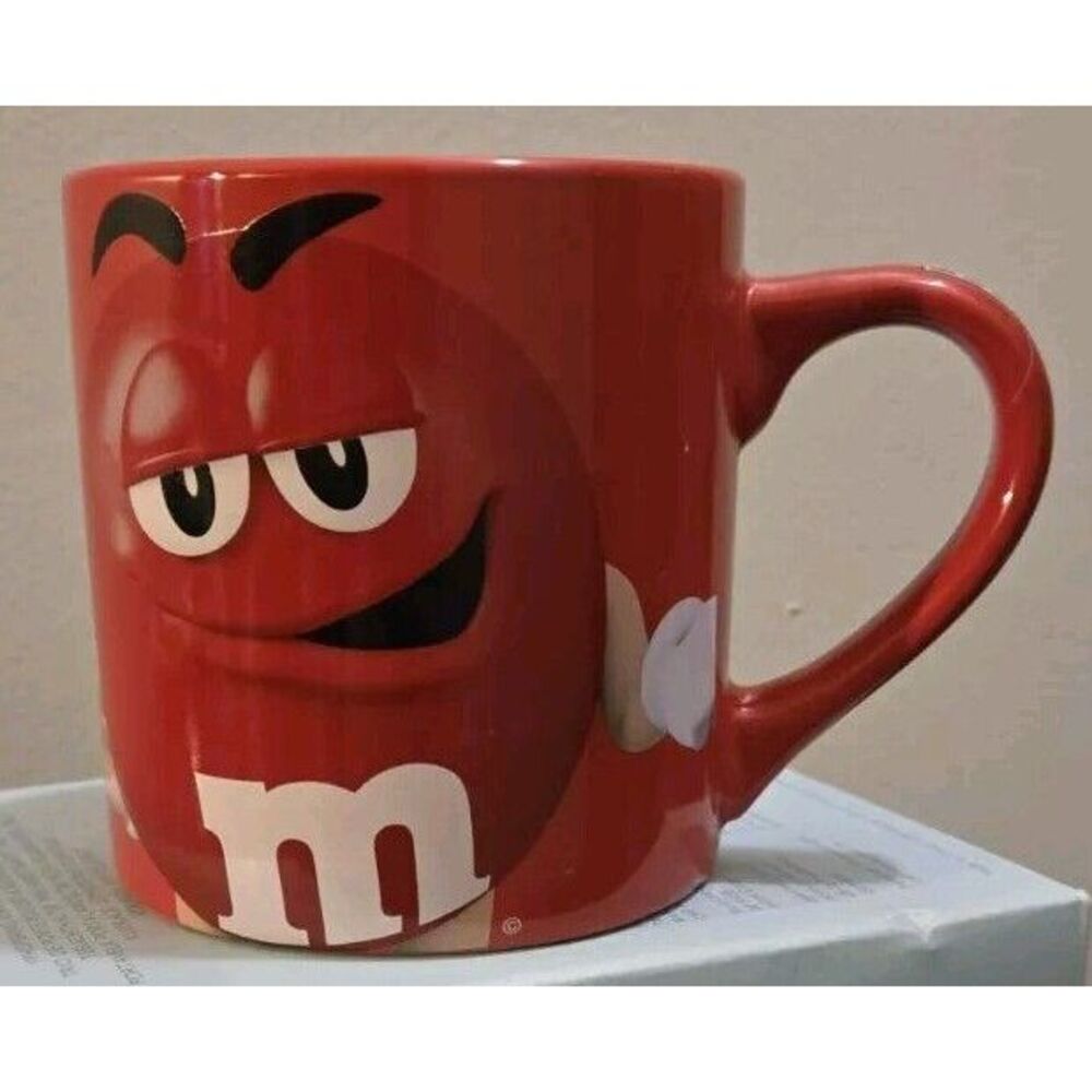 20 OUNCE RED M&Ms EXTRA LARGE CERAMIC MUG - OFFICIALLY LICENSED 2016